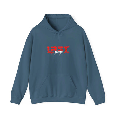 Red/White Logo Medium Wt. Hooded Sweatshirt