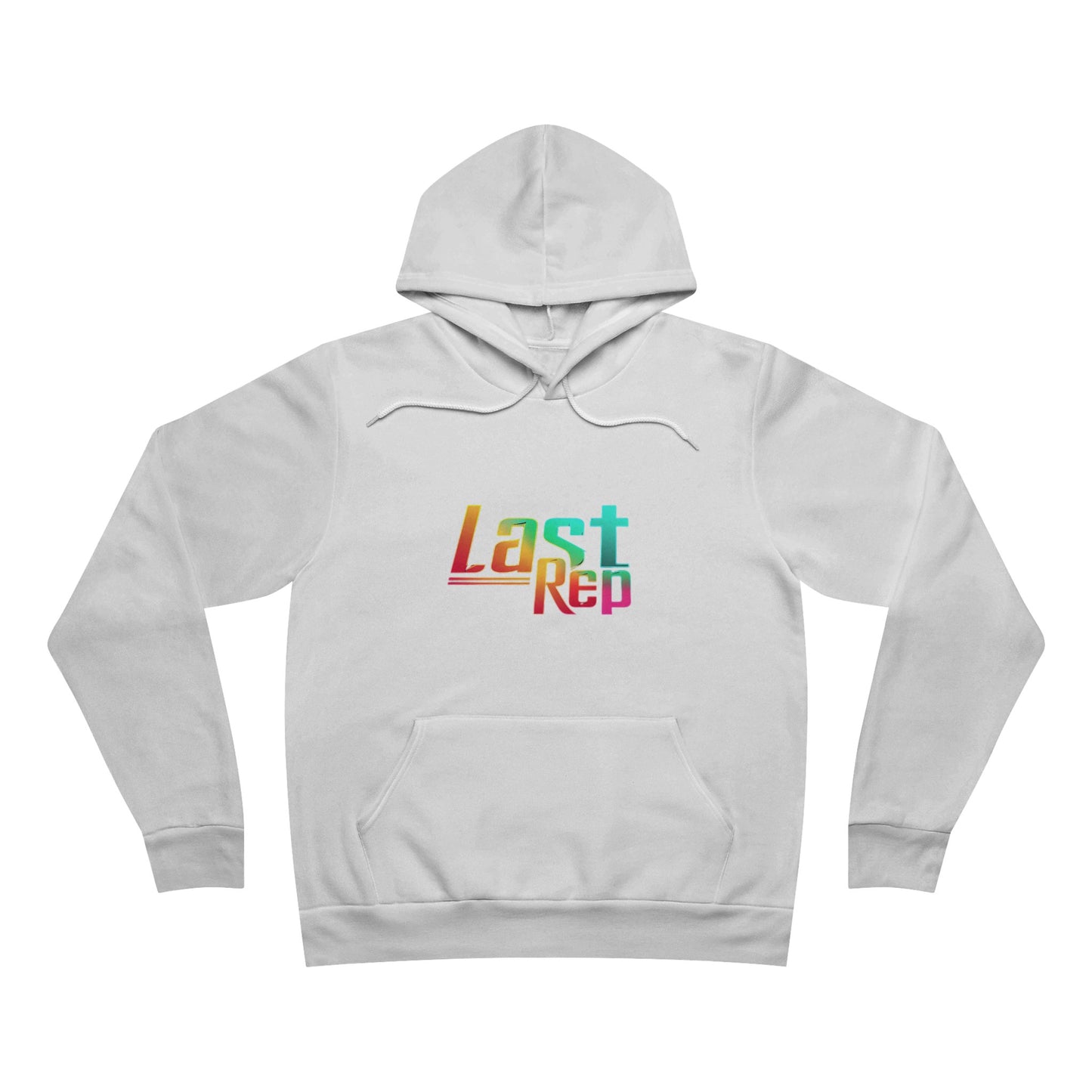 Retro Rainbow Light Wt. Fleece Pullover Hoodie