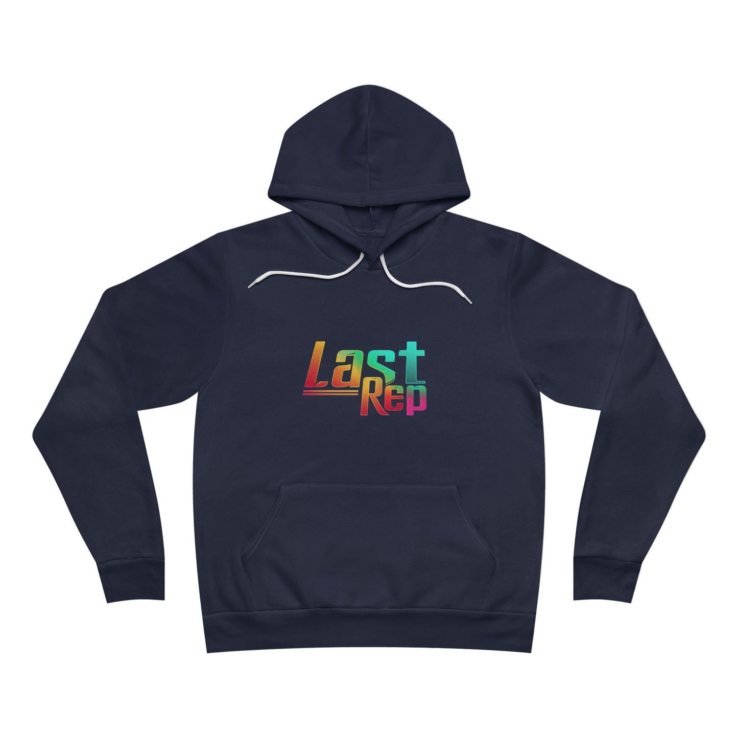 Retro Rainbow Light Wt. Fleece Pullover Hoodie