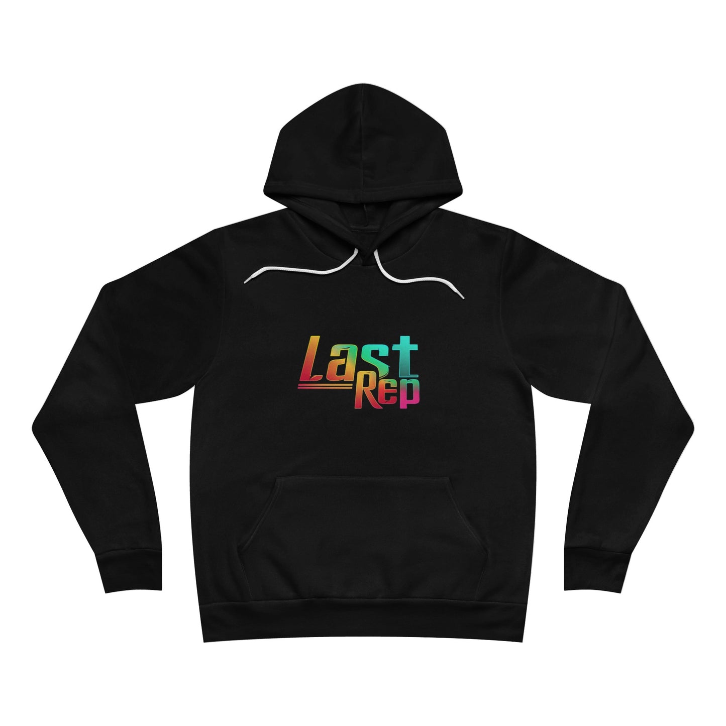 Retro Rainbow Light Wt. Fleece Pullover Hoodie