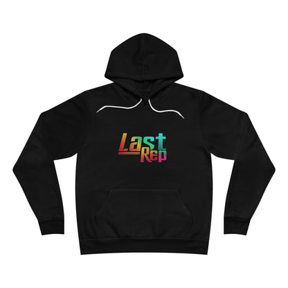 Retro Rainbow Light Wt. Fleece Pullover Hoodie