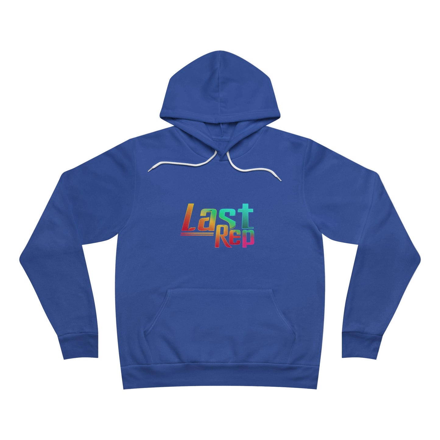 Retro Rainbow Light Wt. Fleece Pullover Hoodie